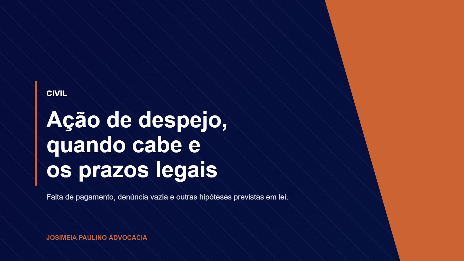 Ação de despejo, quando o inquilino pode ser despejado e prazos legais