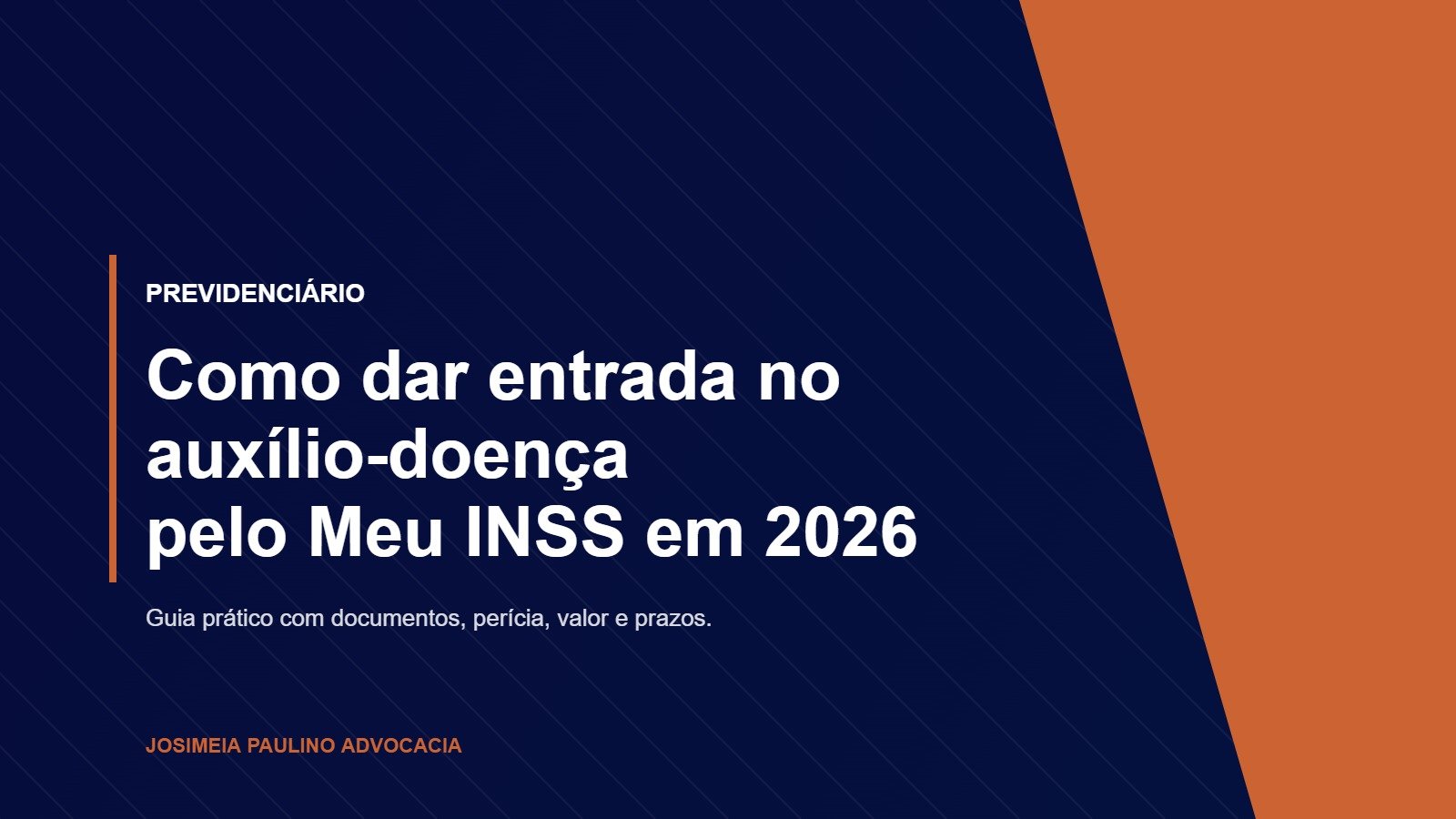 Guia prático para dar entrada no auxílio-doença pelo Meu INSS em 2026